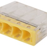 ЭРА NO-224-36 Клемма СМК компактная с пастой, серия 244, 4 отверстия, 0,5-2,5 мм2 (упак 100 шт.) (10