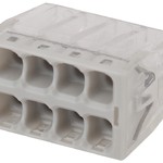 ЭРА NO-224-39 Клемма СМК компактная с пастой, серия 248, 8 отверстий, 0,5-2,5 мм2 (упак. 50 шт.) (50