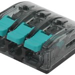 ЭРА NO-224-50 Клемма СМК компактная, серия 413 с рычагом, 3 отверстия, 0,5-4 мм2 (упак. 2 шт.) (60/1