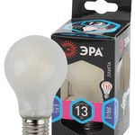 F-LED A60-13W-840-E27 frost ЭРА (филамент, груша мат., 13Вт, нейтр, Е27) (10/100/1500)