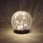 ERASF012-24 ЭРА Садовый светильник Шар на солнечной батарее, 15 LED 15 cм (12/144)