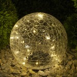 ERASF08-25 ЭРА Садовый светильник Шар на солнечной батарее, 20 LED 20 cм (8/32)