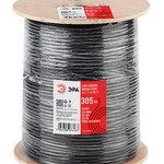 ЭРА Кабель витая пара F/UTP Cat5e 4x2x24 AWG CU PE + ТРОС OUTDOOR 305 м (1/18)