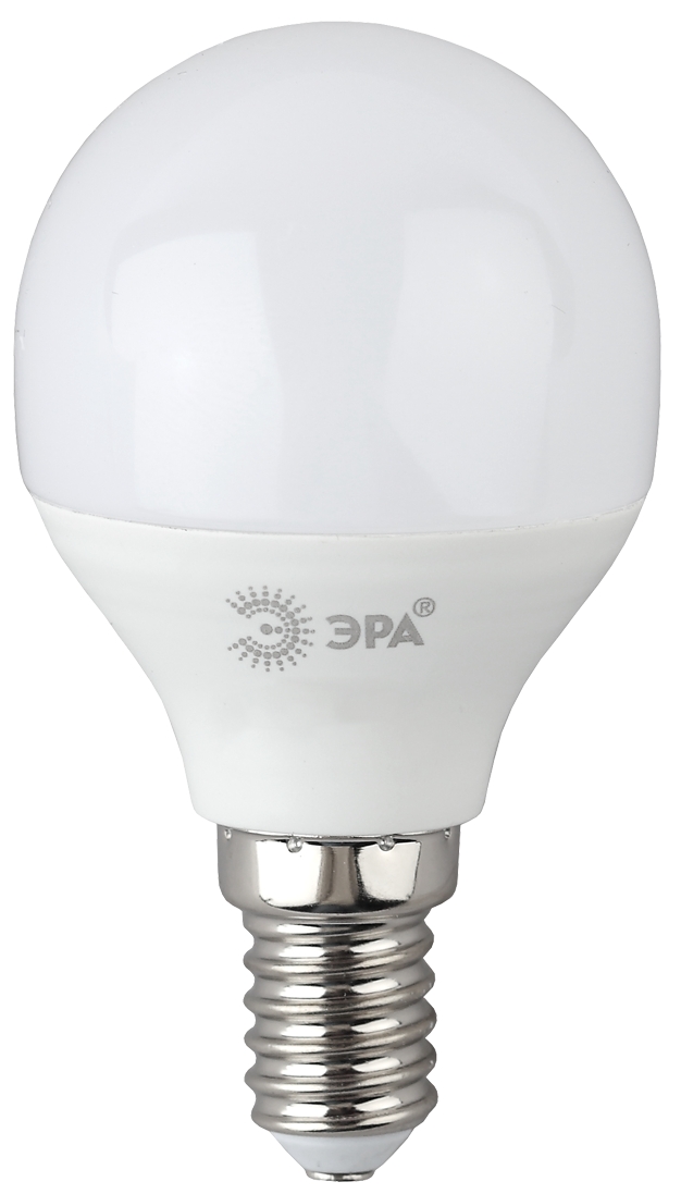 LED P45-8W-865-E14 R ЭРА (диод, шар, 8Вт, хол, E14) (10/100/3600)