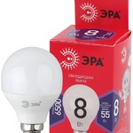LED P45-8W-865-E14 R ЭРА (диод, шар, 8Вт, хол, E14) (10/100/3600)