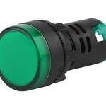 ЭРА Лампа AD22DS(LED)матрица d22мм зеленый 12В AC/DC (10/1000/12000)
