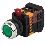 ЭРА Кнопка ABLFS-22 зеленый d22мм неон/240В 1з+1р (10/400/6000)