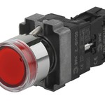 ЭРА Кнопка управления LAY5-BW3461 с подсветкой красный 1з (20/200/4000)
