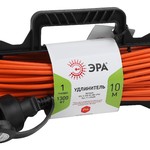 ЭРА Удлинитель силовой UFx-1-2x0.75-10m-IP44 на рамке б/з 1 гн 10м ПВС 2x0.75 (10/240)