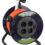 ЭРА Удлинитель силовой RPx-4es-3х1.0-30m на п. катушке c/з 4 гн 30м ПВС 3х1 (2/36)