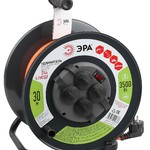ЭРА Удлинитель силовой RMx-4es-3x1.5-30m-IP44 на м. катушке c/з 4 гн 30м ПВС 3х1.5 (1/33)