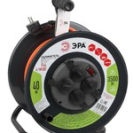 ЭРА Удлинитель силовой RMx-4es-3x1.5-40m-IP44 на м. катушке c/з 4 гн 40м ПВС 3х1.5 (1/33)