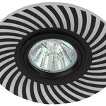 DK LD32 BK /1 Светильник ЭРА декор cо светодиодной подсветкой MR16, 220V, max 11W, черный (50/1000)