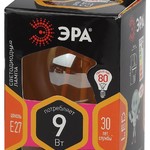 F-LED P45-9W-827-E27 gold ЭРА (филамент, шар золот, 9Вт, тепл, E27) (10/100/3600)
