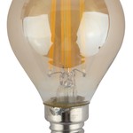 F-LED P45-9W-840-E14 gold ЭРА (филамент, шар золот, 9Вт, нейтр, E14) (10/100/3600)