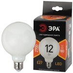 F-LED G95-12w-827-E27 OPAL ЭРА (филамент, шар опал, 12Вт, тепл, E27) (20/560)