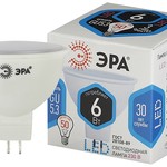 LED MR16-6W-840-GU5.3 ЭРА (диод, софит, 6Вт, нейтр, GU5.3) (10/100/4800)