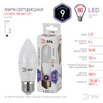 LED B35-9W-860-E27 ЭРА (диод, свеча, 9Вт, хол, E27) (10/100/4000)