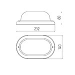 НБО 04-60-021 ЭРА Светильник Кантри дерево/стекло IP54 E27 max 60Вт 232х140 ОВАЛ ОРЕХ (8/280)