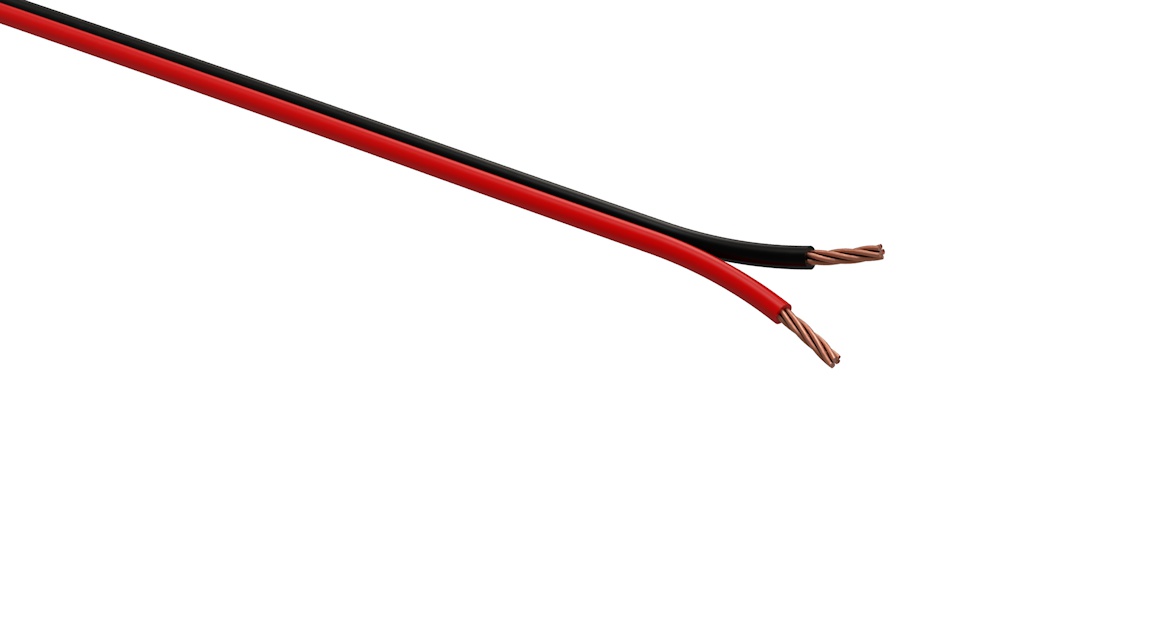 Акустический кабель ЭРА A-25-RB 2х0,25 мм2 красно-черный, 100м
