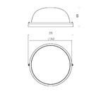 НБП 03-100-001 ЭРА Светильник Акватермо алюминий/стекло IP54 E27 max 100Вт D240 КРУГ БЕЛ (8/96)