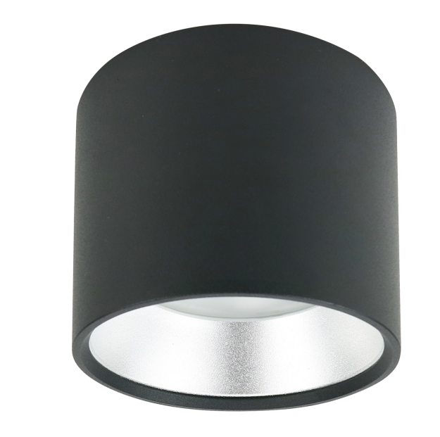 OL8 GX53 BK/SL Подсветка ЭРА Накладной под лампу Gx53, алюминий, цвет черный+серебро (40/800)