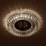 DK LD34 SL/WH /1 Светильник ЭРА декор cо светодиодной подсветкой MR16, прозрачный (40/960)