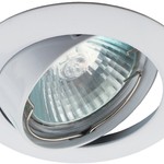 KL1A WH /1 Светильник ЭРА литой простой пов. MR16,12V/220V, 50W белый (100/2100)