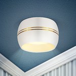 Встраиваемый светильник под лампу GX53 ЭРА  KL81 WH/GD белый/хром