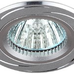 Встраиваемый светильник алюминиевый ЭРА  KL34 AL/SL/1 MR16, 12V, 50W хром