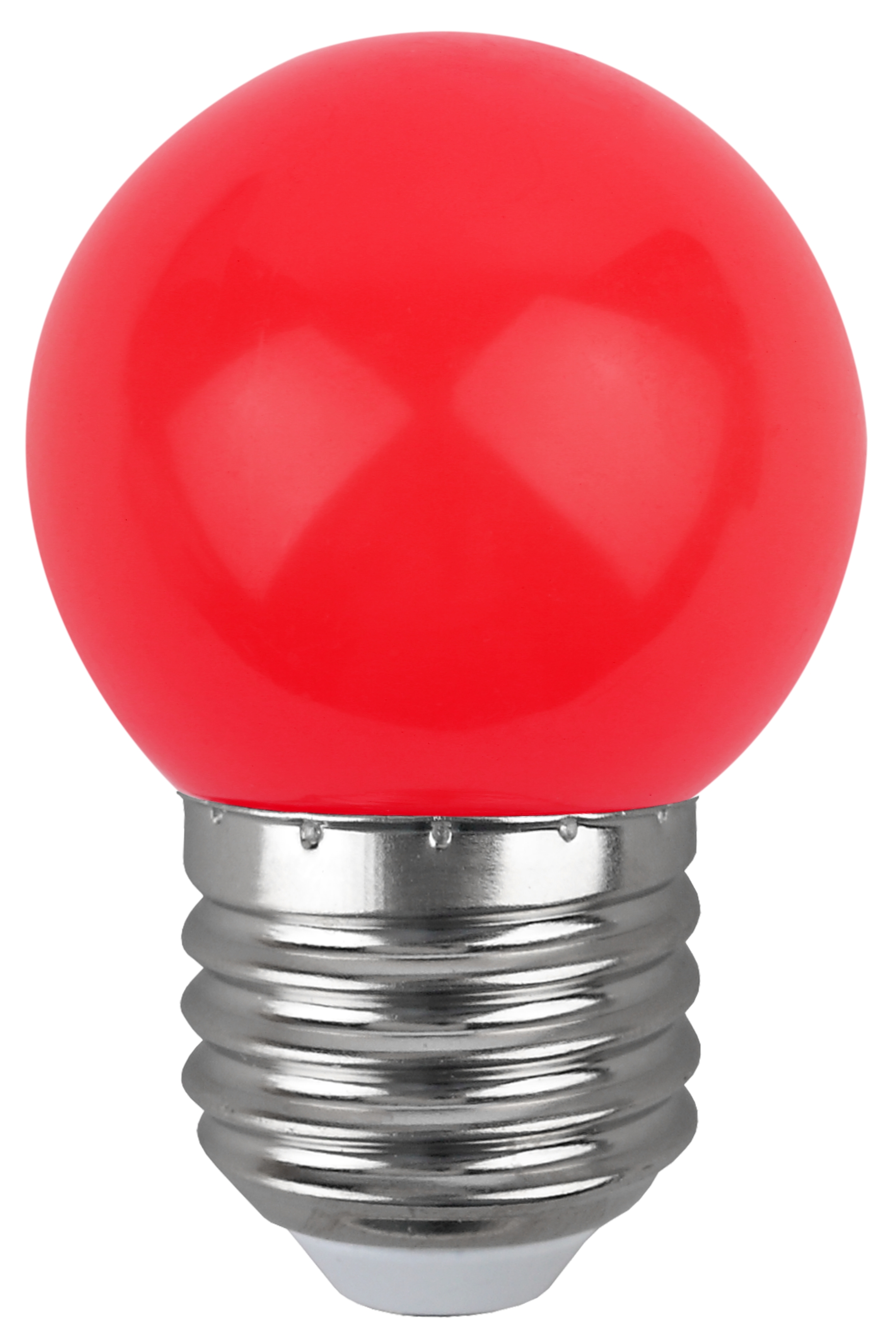 ERARL45-E27 ЭРА LED Р45-1W-E27 ЭРА (диод. шар, красн., 4SMD, 1W, E27, для белт-лайт) (10/100/6000)