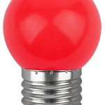 ERARL45-E27 ЭРА LED Р45-1W-E27 ЭРА (диод. шар, красн., 4SMD, 1W, E27, для белт-лайт) (10/100/6000)