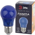 ERABL50-E27 ЭРА LED A50-3W-E27 ЭРА (диод. груша син., 13SMD, 3W, E27, для белт-лайт) (10/100/3600)