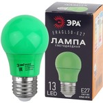 ERAGL50-E27 ЭРА LED A50-3W-E27 ЭРА (диод. груша зел., 13SMD, 3W, E27, для белт-лайт) (10/100/3600)