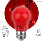 ERARL50-E27 ЭРА LED A50-3W-E27 ЭРА (диод. груша красн., 13SMD, 3W, E27, для белт-лайт) (10/100/4500)