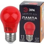 ERARL50-E27 ЭРА LED A50-3W-E27 ЭРА (диод. груша красн., 13SMD, 3W, E27, для белт-лайт) (10/100/4500)