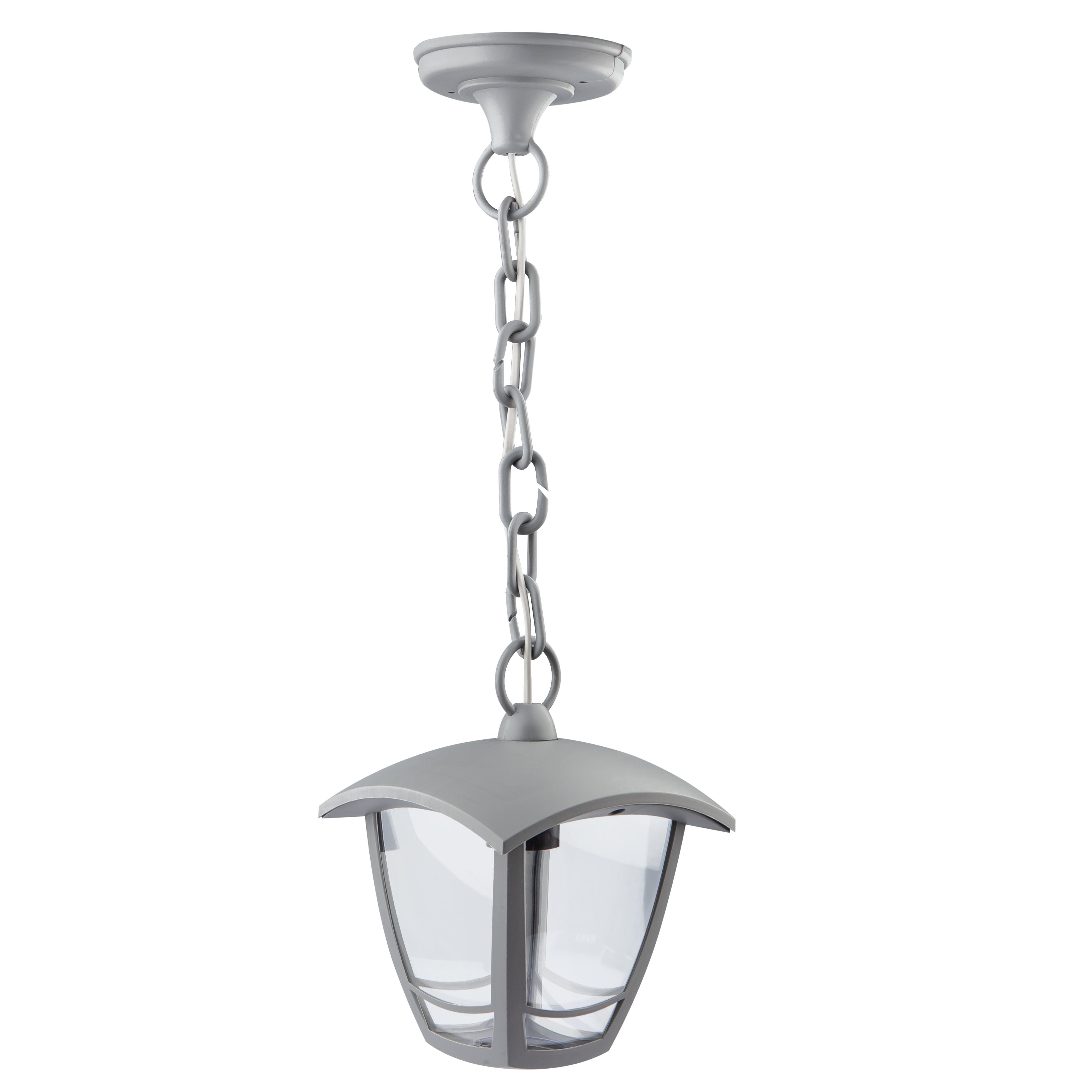 ЭРА Светильник садово-парковый 4гран серый подвесной E27 IP44(У1) НСУ 07-40-001 «Марсель» (8/96)