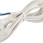 Шнур для бра ЭРА  UX-ШВВП-2x0,75-1,8m-W 1,8м ШВВП 2x0,75мм2 белый