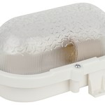 Светильник ЭРА  НБП 01-60-012 с ободком Евро пластик / стекло IP53 E27 max 60Вт 184х115х90 овал белый