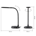 ЭРА наст.светильник NLED-477-8W-BK черный (20/120)