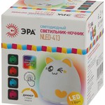 ЭРА светильник-ночник NLED-413-1W-Y белый с желтым (30/60/360)