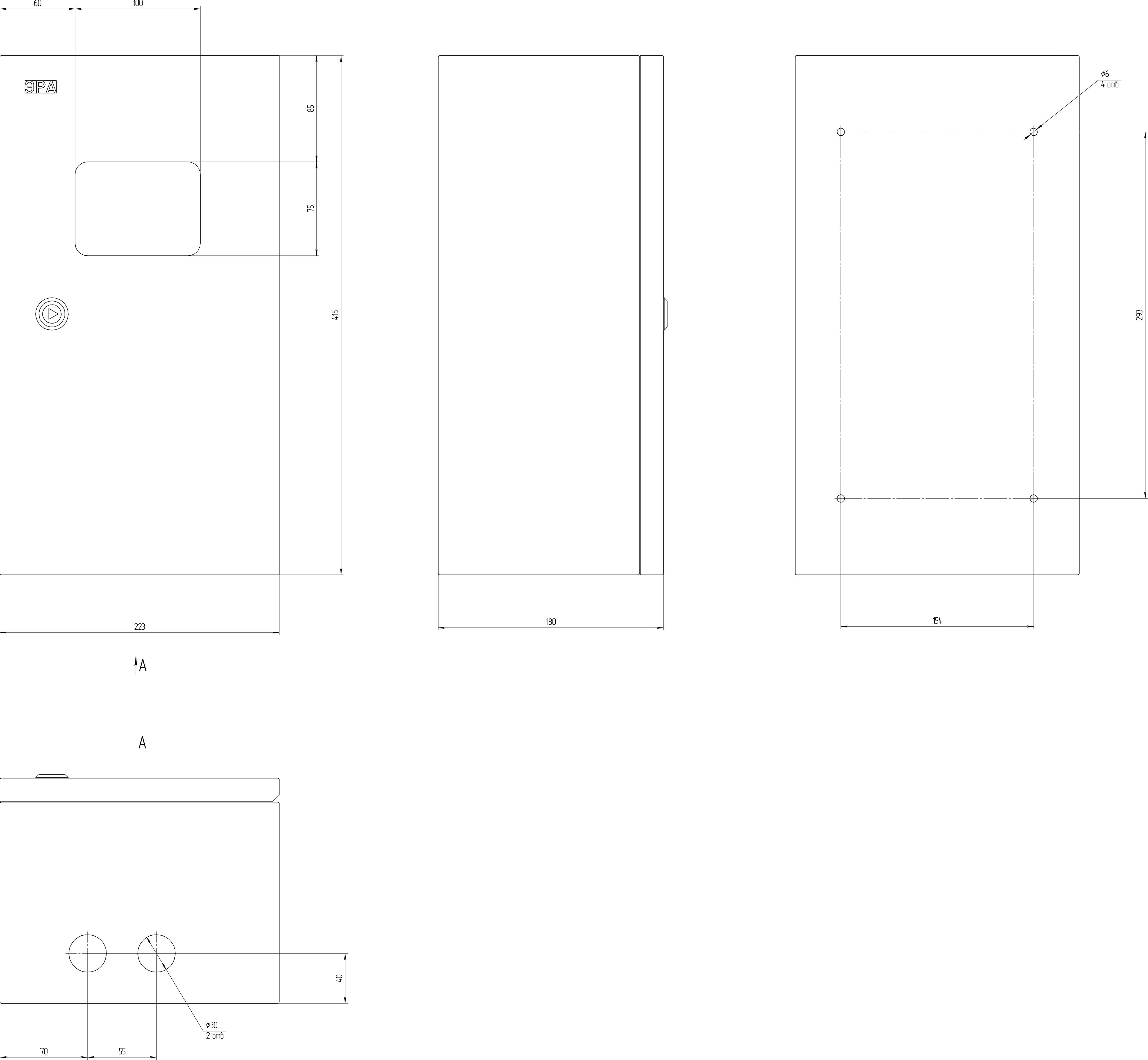 ЭРА SIMPLE  ЩМПг (окно)-01 IP54 (410x220x175) (70)