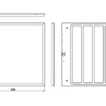 Светильник светодиодный ЭРА  SPO-1-40-6K-M [4] 40Вт 6500К 3060Лм IP40 595x595x25 с равномерной засветкой матовый