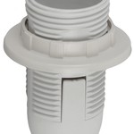 ЭРА Патрон Е14 с кольцом,пластик, белый (x50) (50/400/14400)