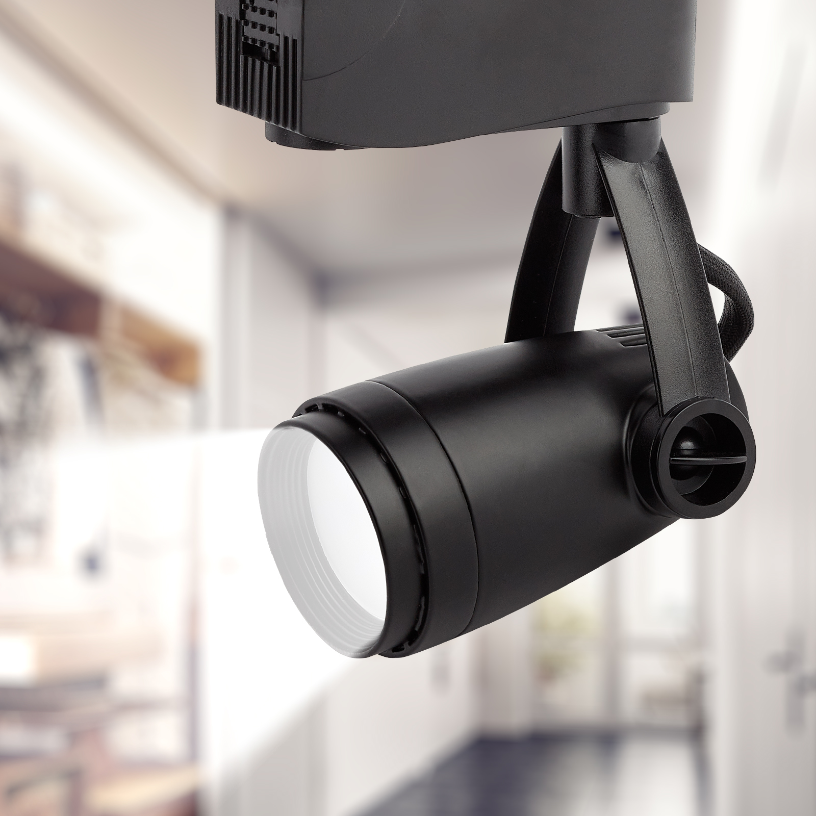 Трековый светильник однофазный ЭРА  TR12-GU10 BK MR16 черный