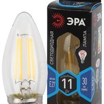F-LED B35-11w-840-E27 ЭРА (филамент, свеча, 11Вт, нейтр, E27) (10/100/5000)