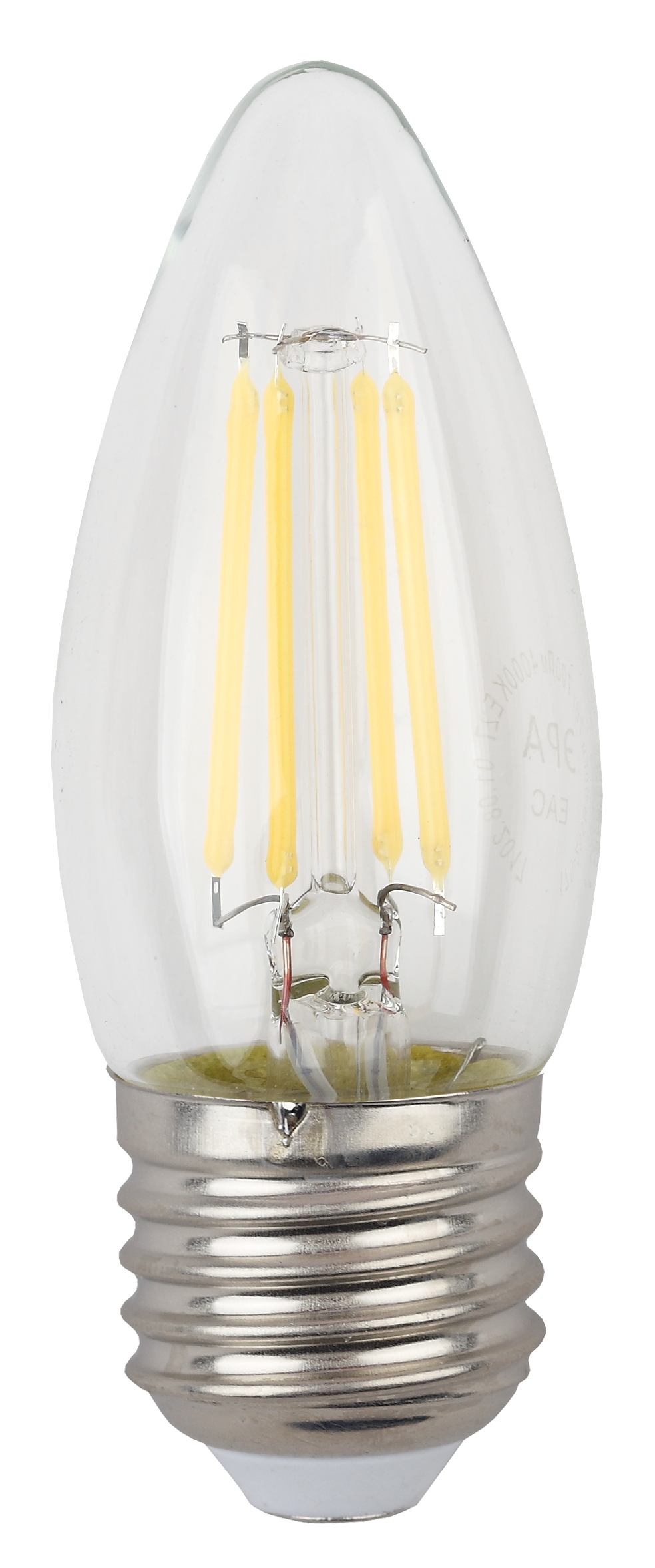 F-LED B35-9w-827-E27 ЭРА (филамент, свеча, 9Вт, тепл, E27) (10/100/5000)