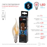F-LED BXS-5W-840-E14 gold ЭРА (филамент, свеча на ветру золот, 5Вт, нетр, E14) (10/100/4000)