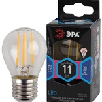 F-LED P45-11w-840-E27 ЭРА (филамент, шар, 11Вт, нейтр, E27) (10/100/4000)