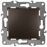 12-1111-13 ЭРА Кнопка, 10АХ-250В, Эра12, бронза (10/100/3000)